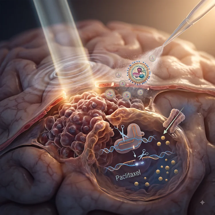 集束超音波とCRISPRで脳腫瘍の薬剤排出を突破！膠芽腫に対する革新的遺伝子治療