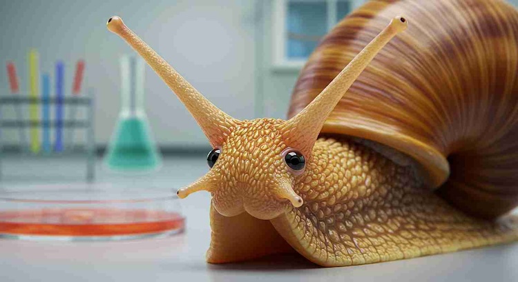 失った視力を取り戻す鍵は「リンゴガイ」に？眼を完全再生する驚異の能力を解明