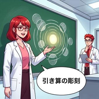 側方抑制による引き算の彫刻
